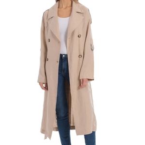 Avec Les Filles New 100% Linen Coat